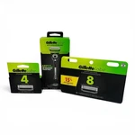 Lot Of 3 Gillette Labs Razor With Exfoliating Bar 4-PK Blades And 8-PK. Fixed Price $59.99.