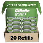 Gillette MACH3 Sensitive Mens Razor Blade Refills 20 Count Designed For. Fixed Price $56.51.