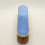 Sterling Silver & Blue Guilloche Enamel Hair Brush By Henry Clifford Davis 1924. Fixed Price $117.07.
