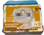 Gillette Venus Moistureglide Hydraglisse + Argan Oil - 4 Blade Cartridge Refills. Fixed Price $17.99.