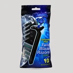 Xtracare Men's Twin Blade Razors, 10-COUNT Lubricating Strip Comfort. Fixed Price $9.38.