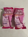 Set Of 2 Assured Woman Twin Double Blade Disposable Razor 10 Count Each Sealed. Fixed Price $10.00.