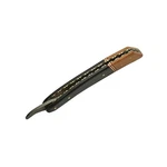 Szco 6.25" Damascus Straight Razor Walnut Horn Handle Brass Liner &pins Filework. Fixed Price $40.00.