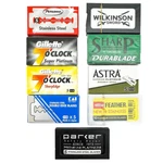 65 Premium Double Edge Safety Razor Blades - Variety Pack With Different Brands. Fixed Price $21.00.