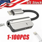 3.5MM Headphone Jack Aux Splitter Adapter And Charger For IPHONE12 11 8 Lot. Fixed Price $231.98.