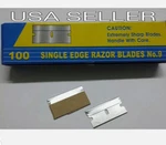 100 Single Edge Razor Blades Box Cutter Scraper Tool Sharp Diamond Brand New. Fixed Price $11.99.
