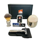 G.b.s Men's Shaving Set, Double Edge Safety Razor, Brush, Bow.... Fixed Price $129.92.