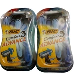 Bic Comfort 3 Advance Disposable Mens Razors Sensitive SKIN(2) 4-COUNT Packs. Fixed Price $14.11.