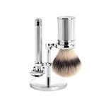 Hle Chrome Silvertip Fibre Safety Razor (closed Comb) Shaving Set. Fixed Price $268.67.