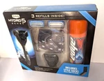Gift Set Schick Hydro 5 Razor Handle 2 Cartridges Edge Shave Gel 7 Oz Socks 6 Pc. Fixed Price $29.88.