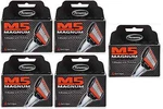 Personna M5 Magnum Razor Refill Blades With Trimmer, 4 Cartridges (5 Pack). Fixed Price $29.99.
