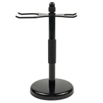 Deluxe Black 2 Prong Metal Safety Razor & Shaving Brush Stand Heavyweight Base. Fixed Price $16.99.