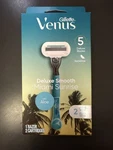 Gillette Venus Deluxe Smooth Miami Sunrise Women's Razor Handle + 2 Blade Refill. Fixed Price $12.49.