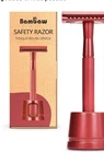 Bambaw-double-edged Safety Razor Stand W/4DOUBLE-EDGED Red Color. Fixed Price $20.99.