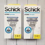 2X Schick Hydro Dry Skin 1 Razor And 4 Refill Cartridges. Fixed Price $14.36.