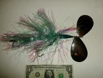 Blue Fox Double #12 Super Vibrax Bucktail Musky Lure Nickel Blades - Used. Fixed Price $19.99.