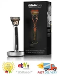 Gillettelabs Heated Razor Starter Kit Handle Blade Refill Charging Dock. Fixed Price $139.99.
