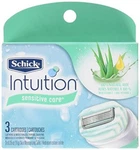 Schick Intuition Sensitive Care Moisturizing Razor Blade Refills, 3 Cartridges. Fixed Price $10.99.