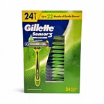 Gillette SENSOR3 Sensitive Men's Disposable Razor With Aloe - 24 Count. Fixed Price $27.55.