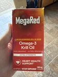 New Megared OMEGA-3 Krill Oil, Extra Strength 500 Mg. 40 Softgels 7/27. Fixed Price $18.99.