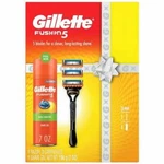 Gillette FUSION5 Razor For Men, Holiday Gift Set Him, Handle, 3 Blade. Fixed Price $24.99.