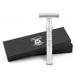 Double Edge Safety Razor For Women, Stainless Steel Non-slip Banded Grip. Fixed Price $19.99.