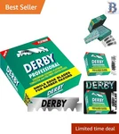 Versatile 100 Count Single Edge Razor Blades - Perfect For Barbers & Home Use. Fixed Price $20.99.