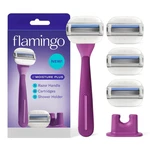 Moisture Plus Women's Razor Set - No Shave Gel Needed Handle, 4 Blade. Fixed Price $32.02.