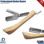 Instumax Wooden Straight Edge Razor Men's Folding Shaving Barber Tool,. Fixed Price $10.64.