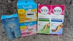 Gillette Venus Smooth Razor Blade, Cartridges Refills, Veet Wax Strips Bundle. Fixed Price $18.99.