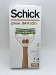 Schick Xtreme Bamboo Hybrid Razor 1 Handle + 3 Cartridges Mens. Fixed Price $9.97.