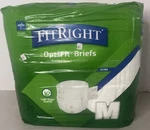 Fitright Optifit Ultra Briefs (size Medium, Pack Of 20) Leak Stop Guards Medline. Fixed Price $22.50.