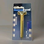 Vintage Gillette Sensor Excel Metal Razor Handle Blade Shaver Made Usa 1993. Fixed Price $59.90.