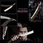 Sweeney Todd Demon Barber's Straight Razor Replica, Burton Depp Shaving Sondheim. Fixed Price $24.99.