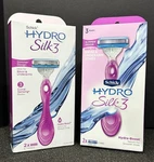 Two (2) Schick Hydro SILK3 Razor 1 Handle Blades Hydra-boost Serum Each. Fixed Price $14.98.