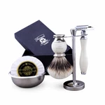 5PCS Shaving Kit Double Edge Safety Razor Badger Hair Stand Soap & Bowl. Fixed Price $59.99.