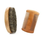 Men Boar Hair Beard Brush Soft Bristle Mustache Grooming, Wooden Handle. Fixed Price $6.42.