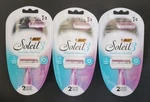 (3) Bic Soleil Sensitive Disposable Razors For Women - 2 Pack, New. Fixed Price $17.95.