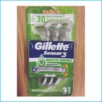 Gillette SENSOR3 Sensitive Disposable Razors Comfortgel Pack Blade. Fixed Price $7.55.