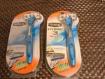 Schick Hydro 3 Blast Two Razors Four Cartridges Shaves With Skin Guards. Fixed Price $24.95.