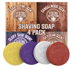 Shaving Soap For Men Wet Shave(use With Bowl And BRUSH)4 Pack Variety 2.5OZ Each. Fixed Price $12.79.