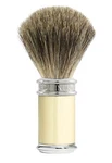 Pure Badger Imitation Ebony Chrome Plated Shaving Brush By Edwin Jagger. Fixed Price $55.00.