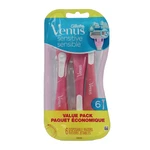 Gillette Venus Sensitive Disposable Razors For Women With Skin 6 Count. Fixed Price $10.95.