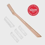 Tweezerman Rtl Metal Facial Razor Rose Gold #1025-R. Fixed Price $22.00.
