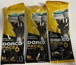 Dorco Disposable Razor, 6, Blade Shaving System, SXA100 - 3PCS. Fixed Price $9.99.