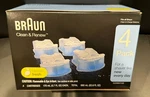 Braun Shaving Station Clean & Renew Refill Cartridges 4 Pack Lemon-fresh. Fixed Price $34.99.