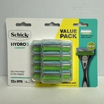 Schick Hydro 3 Blades Value 12 Pack Shave Shaving Razors Women. Fixed Price $13.04.