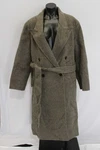 Cultum Men's Camel Hair Wool Double-breasted Belted Coat AR8 Brown Medium Nwt. Fixed Price $110.49.