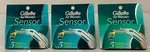 Gillette Sensor For Women Razor Blade X 3 Refills Cartridges 15 Total 1998. Fixed Price $73.97.