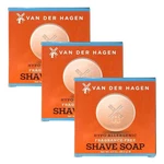 Van Der Hagen 3-PACK Unscented Shave Soap 3.5OZ Hypo-allergenic Shea Mango Cocoa. Fixed Price $22.99.
